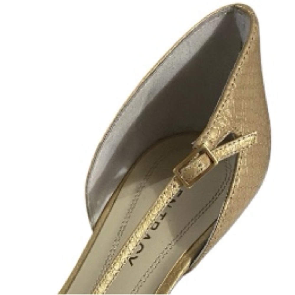 Ellen Tracy Barrett Heels, Strappy, Sz 8.5, High heels 3.25”, Neutral, Leather - Picture 3 of 11